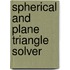 Spherical And Plane Triangle Solver