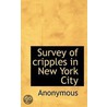 Survey Of Cripples In New York City door Onbekend