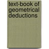 Text-Book of Geometrical Deductions door William Thomson