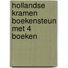 Hollandse kramen boekensteun met 4 boeken