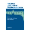 Thermal Analysis of Pharmaceuticals door Duncan Craig