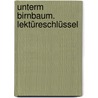 Unterm Birnbaum. Lektüreschlüssel door Theodor Fontane