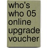 Who's Who 05 Online Upgrade Voucher door Onbekend