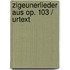 Zigeunerlieder Aus Op. 103 / Urtext