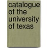 Catalogue of the University of Texas door Texas University Of