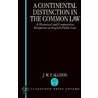 Continental Distinction Common Law C by John Allison