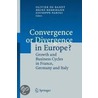 Convergence Or Divergence In Europe? door Onbekend