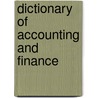 Dictionary Of Accounting And Finance door Raymond Brockington
