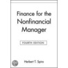 Finance for the Nonfinancial Manager door Herbert T. Spiro