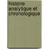 Histoire Analytique Et Chronologique