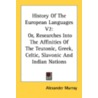 History of the European Languages V2 door Alexander Murray