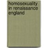 Homosexuality In Renaissance England