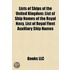 Lists of Ships of the United Kingdom