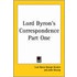 Lord Byron's Correspondence Part One