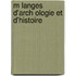 M Langes D'Arch Ologie Et D'Histoire