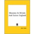 Masonry In Britain And Saxon England