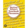 Merriam-Webster's Notebook Thesaurus door Onbekend