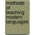 Methods Of Teaching Modern Languages