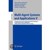 Multi-Agent Systems And Applications door Onbekend