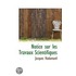 Notice Sur Les Travaux Scientifiques