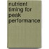 Nutrient Timing For Peak Performance