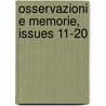 Osservazioni E Memorie, Issues 11-20 door Osservatorio Astrofisico Di Arcetri