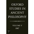 Oxford Studies in Ancient Philosophy