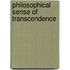 Philosophical Sense Of Transcendence