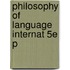 Philosophy Of Language Internat 5e P