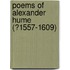 Poems of Alexander Hume (?1557-1609)