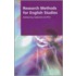 Research Methods For English Studies