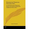 Romanarum Plantarum Fasciculus Alter by Antonio Sebastiani