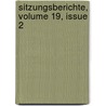 Sitzungsberichte, Volume 19, Issue 2 door Bayerische Akad