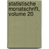 Statistische Monatschrift, Volume 20