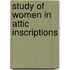 Study of Women in Attic Inscriptions