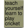 Teach Yourself Learn To Play Cricket by Paul Abraham