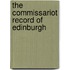 The Commissariot Record Of Edinburgh