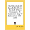 The Oldest Code of Laws in the World door Onbekend