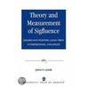 Theory And Measurement Of Sigfluence door John F. Loase