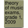 Theory Of Music Exams, Grade 1, 2009 door Abrsm