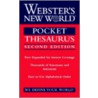 Webster's New World Pocket Thesaurus by Donald Stewart