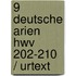 9 Deutsche Arien Hwv 202-210 / Urtext