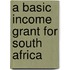 A Basic Income Grant For South Africa