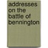 Addresses on the Battle of Bennington