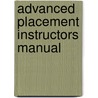 Advanced Placement Instructors Manual by Unknown