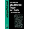 Althochdeutsche Sprache und Literatur door Stefan Sonderegger