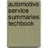 Automotive Service Summaries Techbook