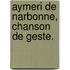 Aymeri De Narbonne, Chanson De Geste.