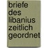 Briefe Des Libanius Zeitlich Geordnet