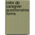 Csbs Dp Caregiver Questionaires Forms